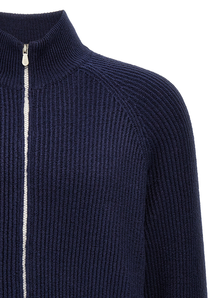 Zip Cardigan Maglioni Blu