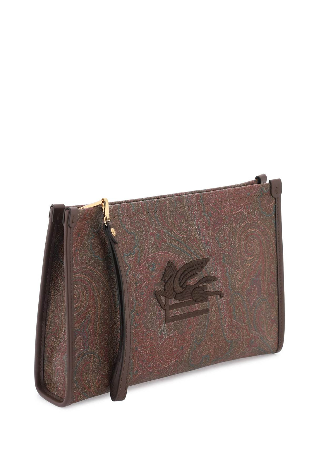 Pouch In Paisley Con Ricamo