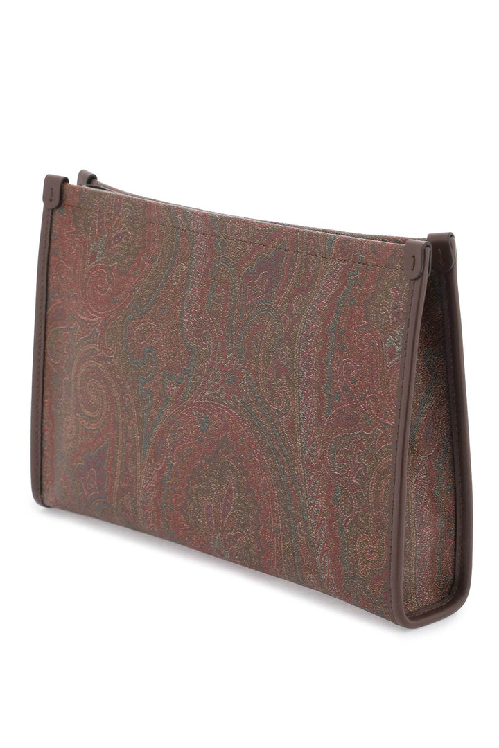 Pouch In Paisley Con Ricamo