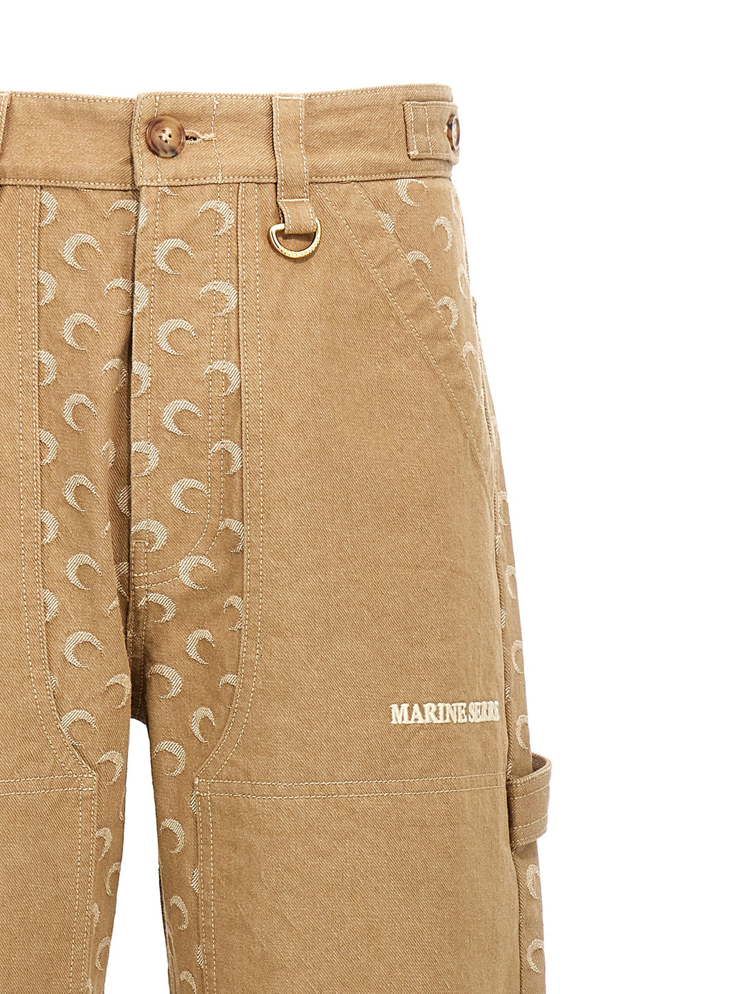 Moon Jacquard Jeans Beige