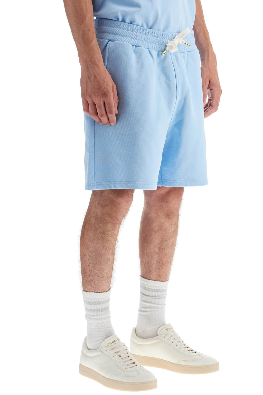 Shorts In Cotone Organico Con Ricamo