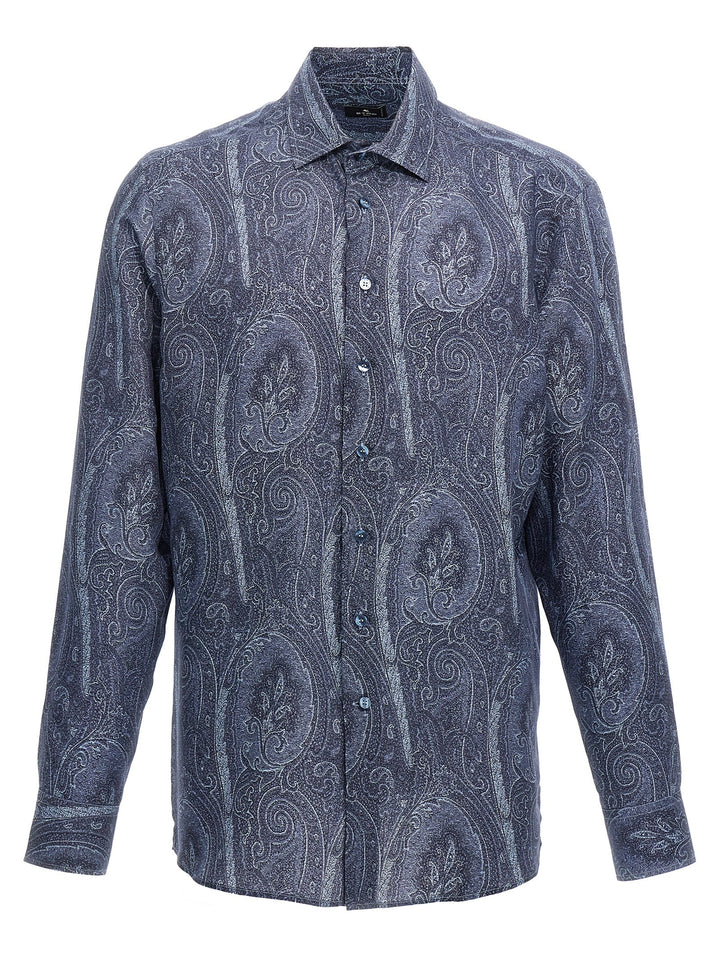 Paisley Camicie Blu