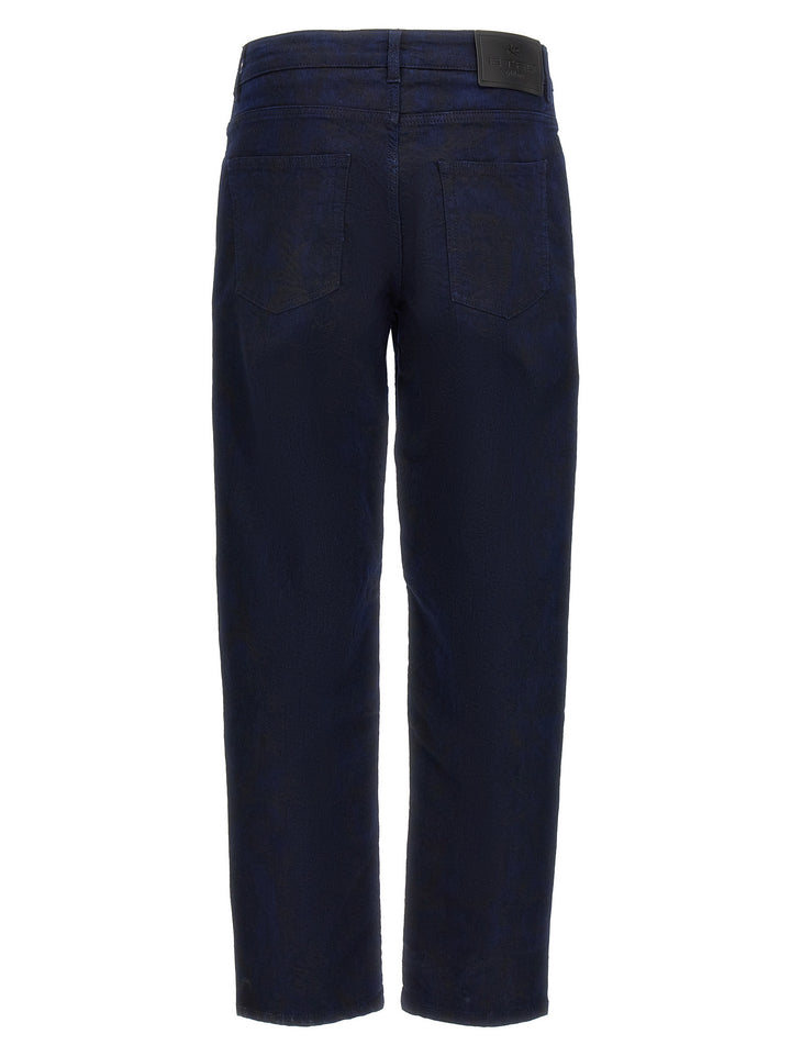 Jacquard Jeans Blu