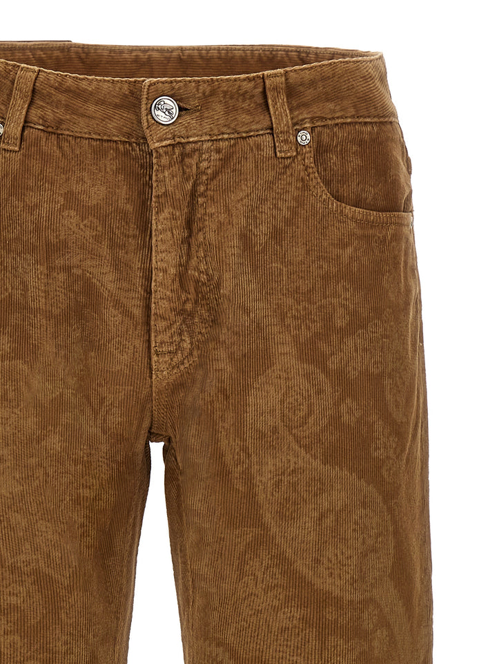 Paisley Pantaloni Marrone