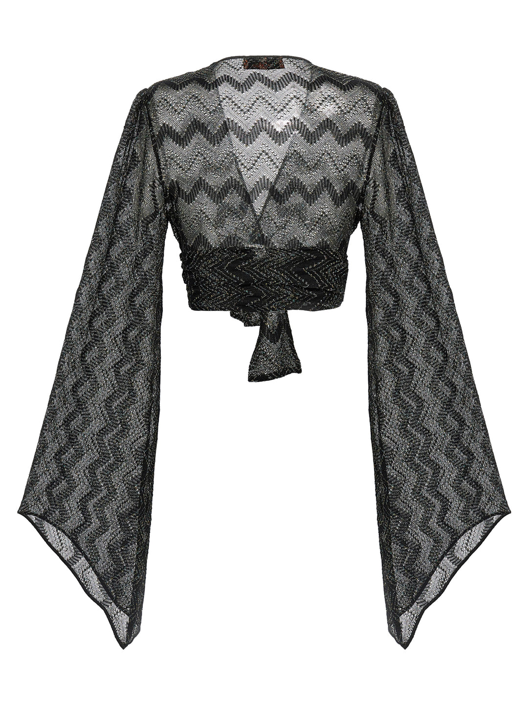 Zig Zag Top Nero