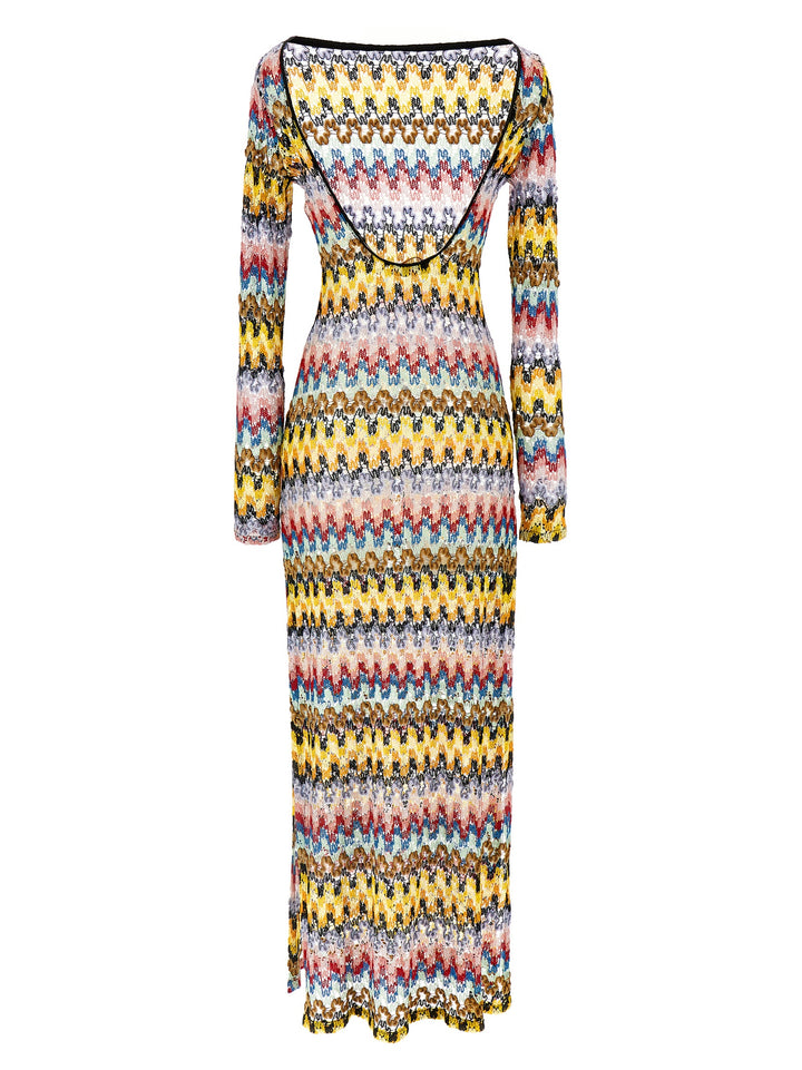 Lamé Wave Dress Abiti Multicolor