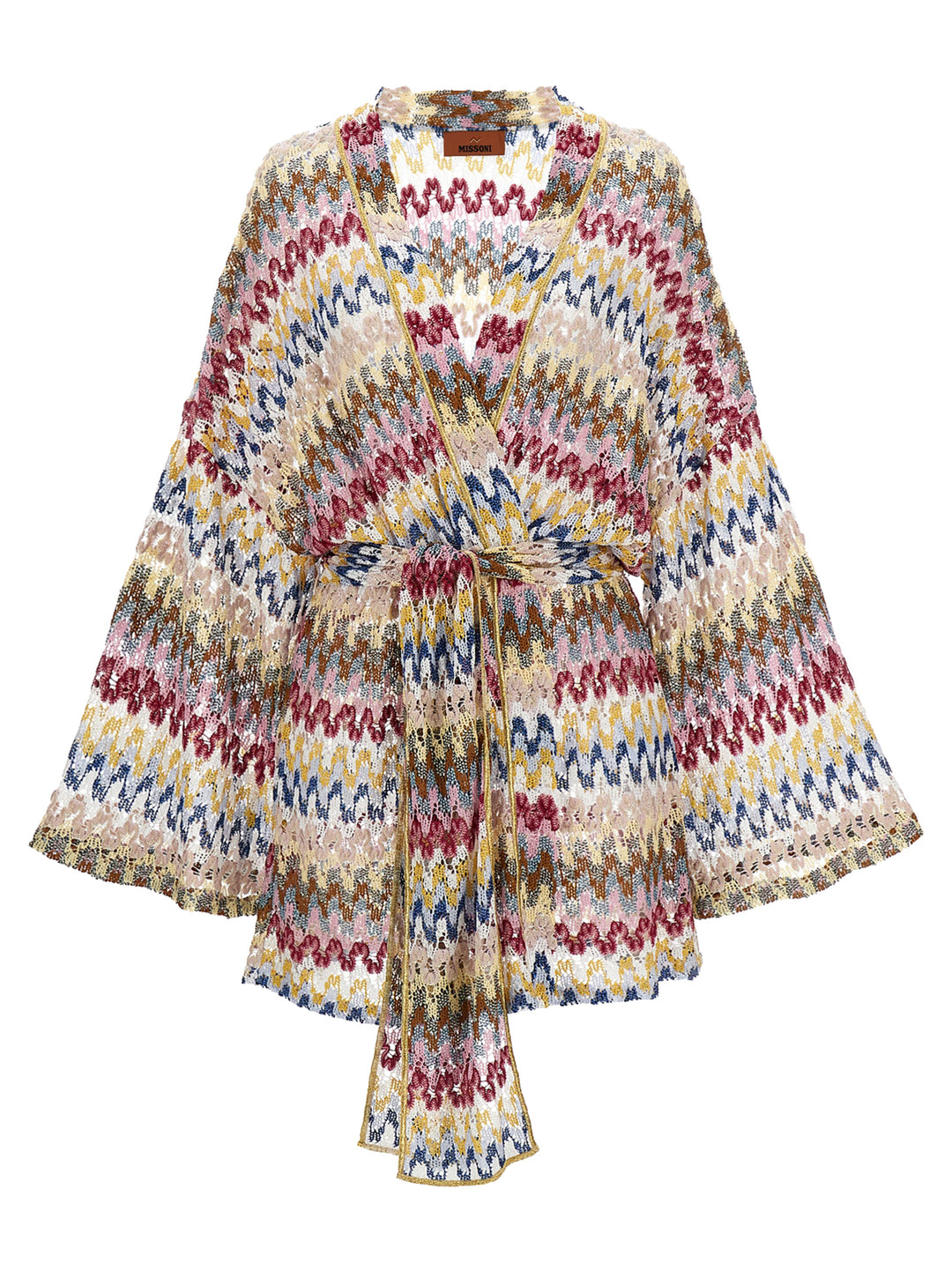 Lamé Wave Cardigan Maglioni Multicolor