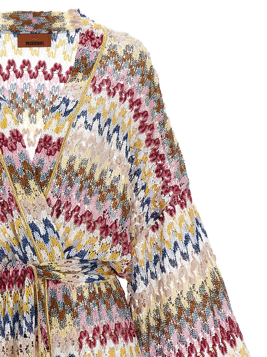 Lamé Wave Cardigan Maglioni Multicolor