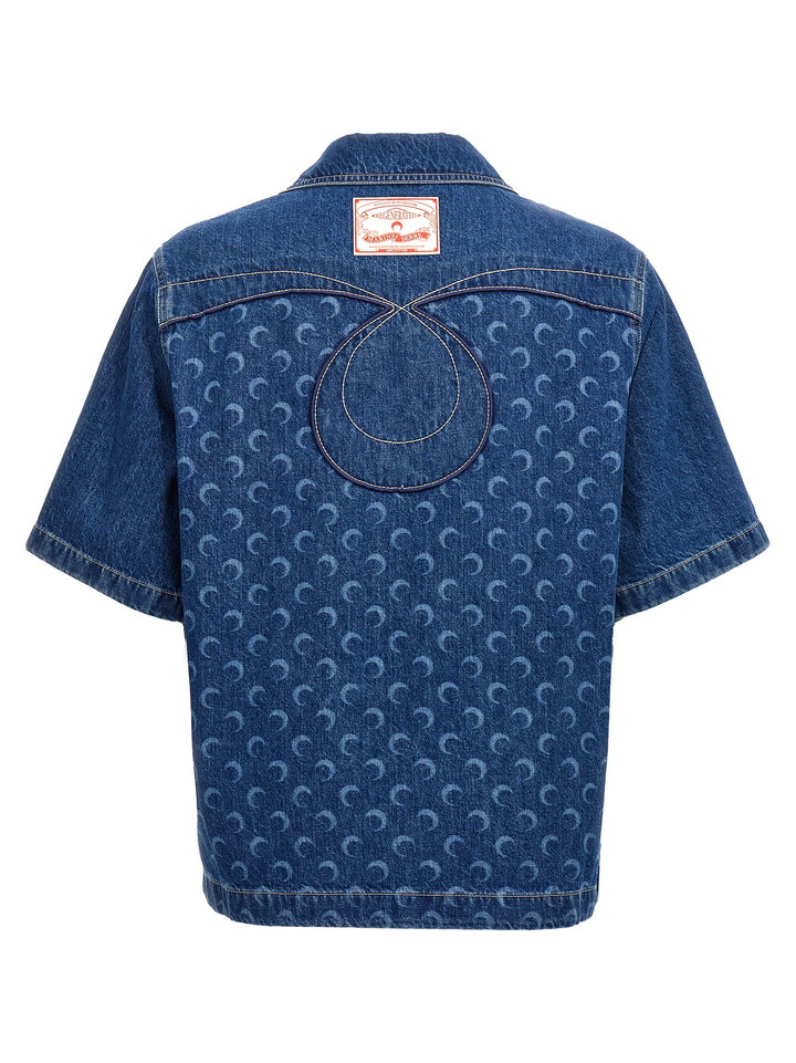 Logo Print Shirt Camicie Blu