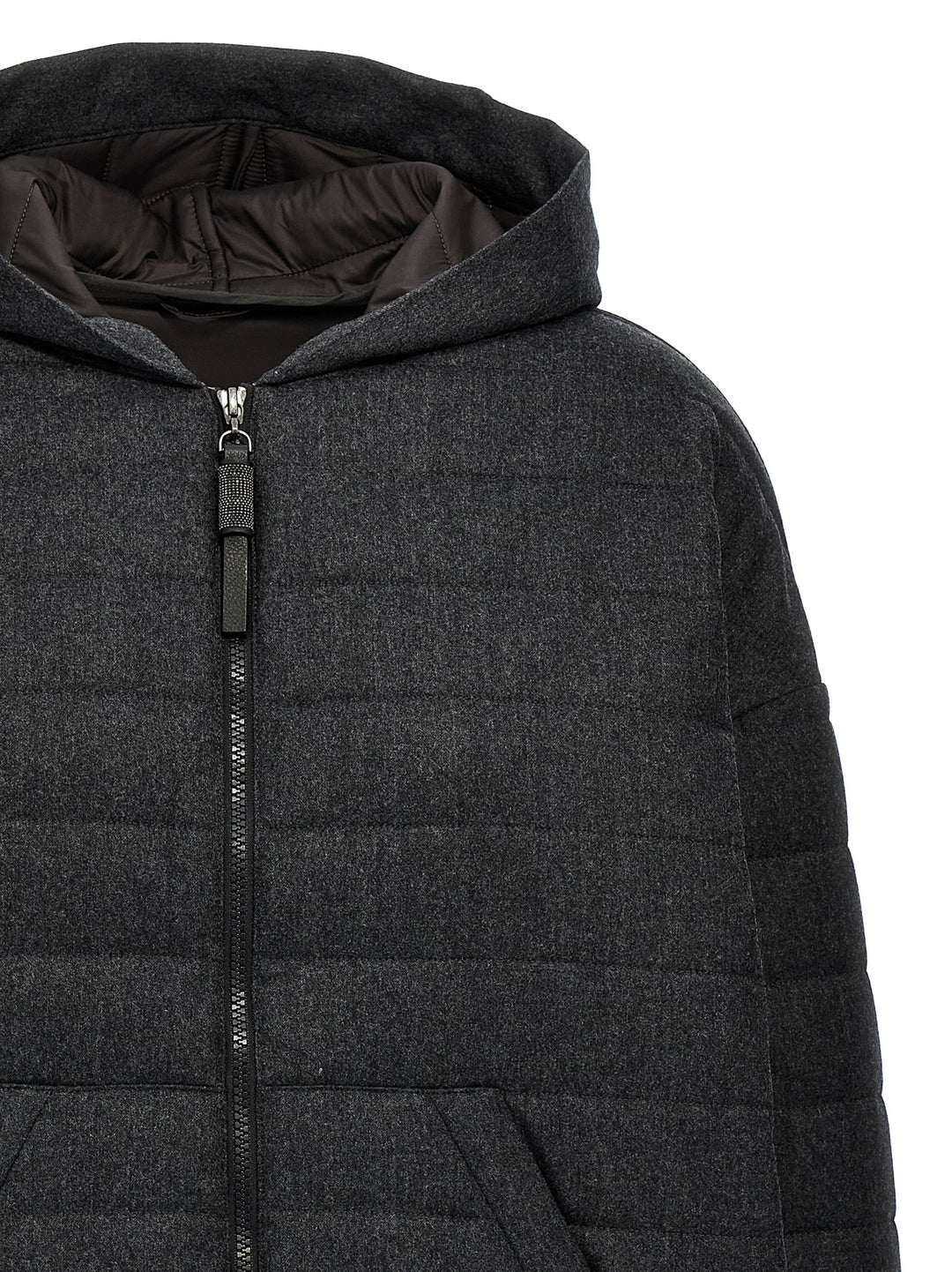 Wool Down Jacket Giacche Grigio