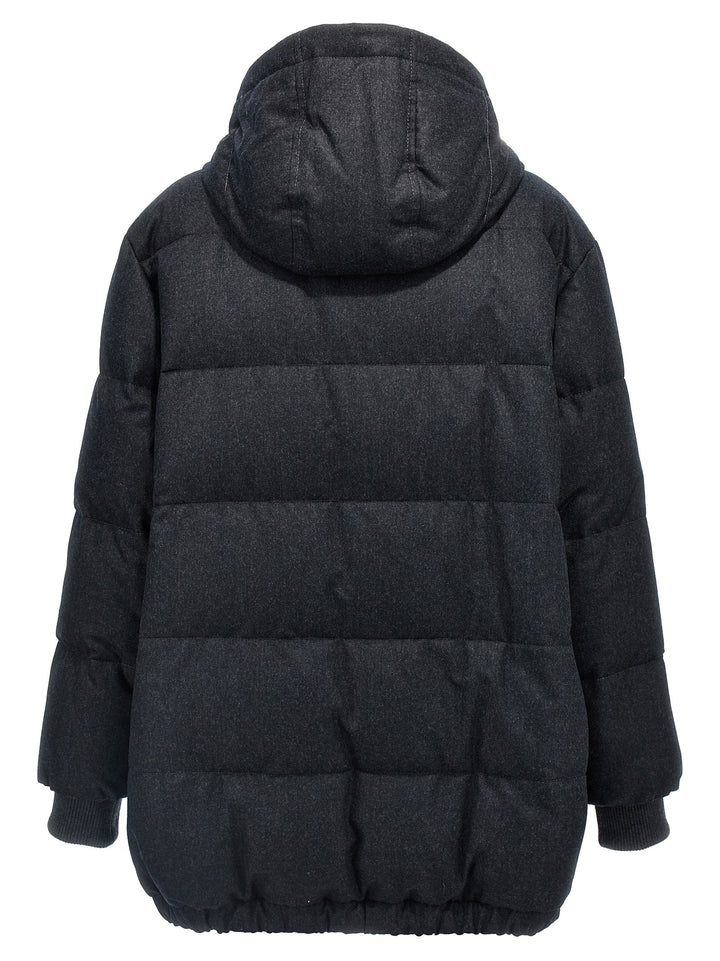 Padded Wool Down Jacket Giacche Grigio