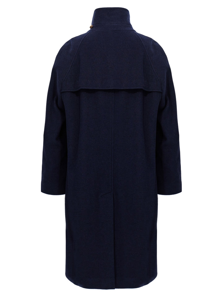 Single-Breasted Cashmere Coat Trench E Impermeabili Blu