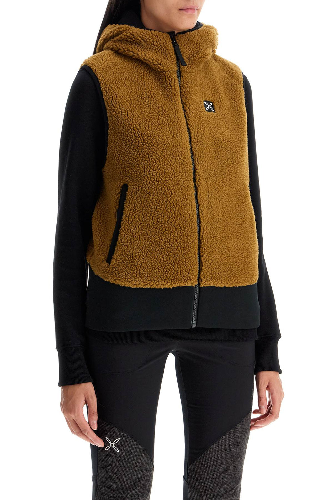 Gilet Con Cappuccio Sherpa