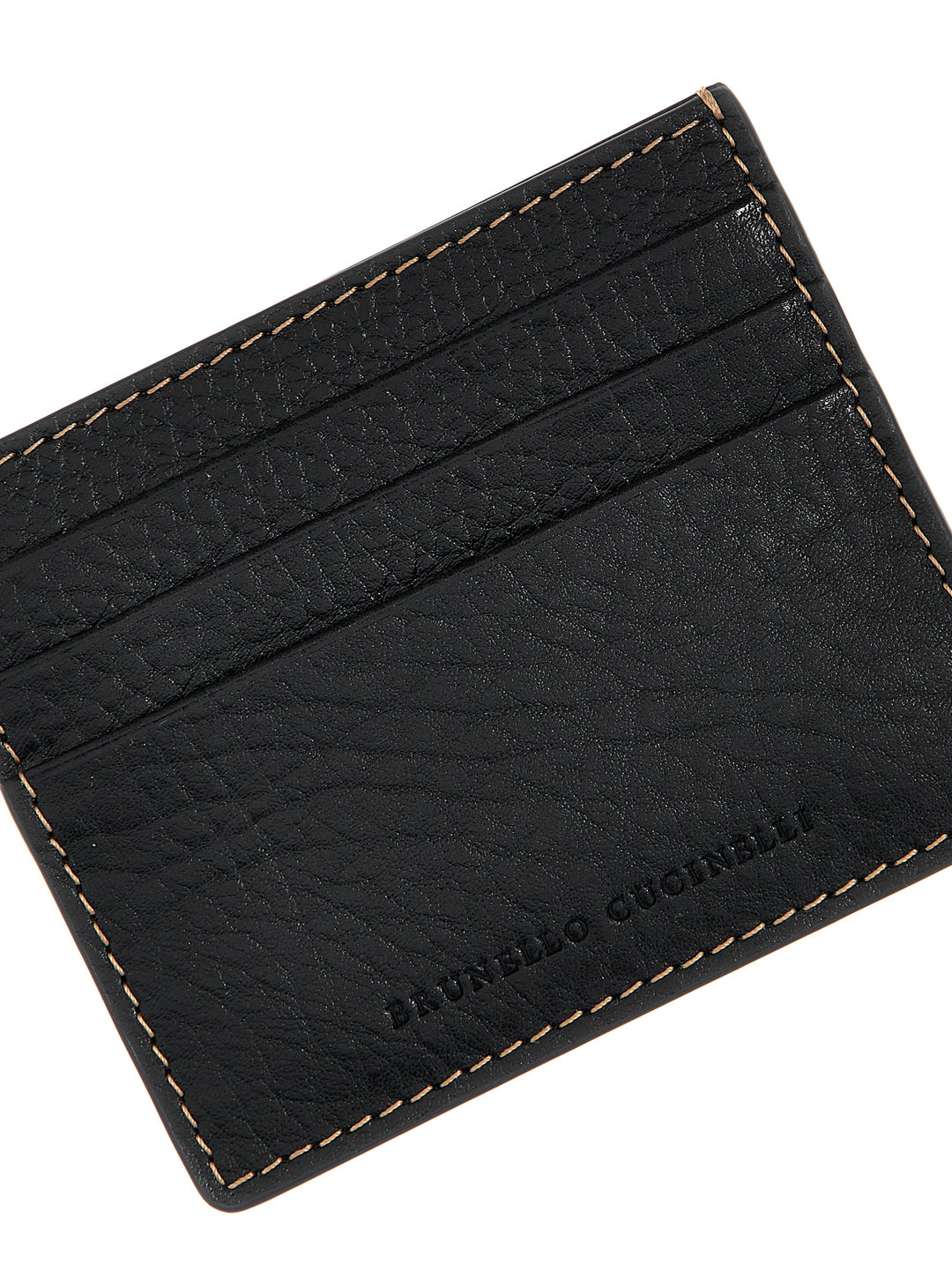 Leather Cardholder Portafogli Nero