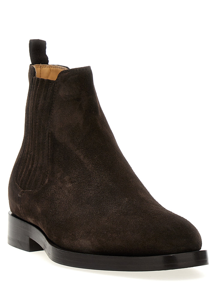 Suede Ankle Boots Stivali E Stivaletti Marrone