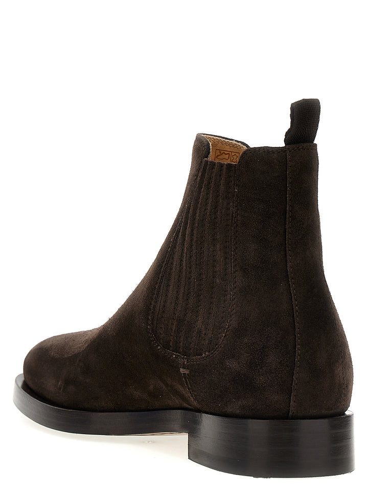 Suede Ankle Boots Stivali E Stivaletti Marrone