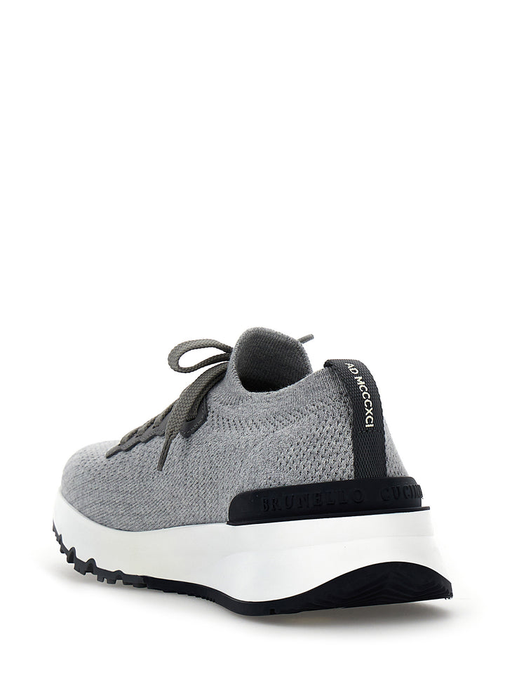 Knitted Sneakers Grigio