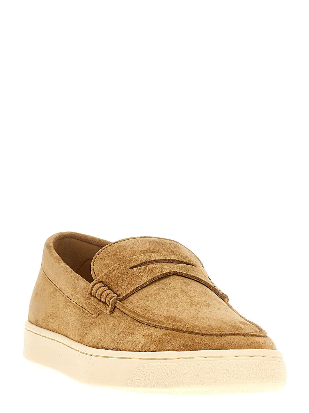 Suede Mocassini Beige