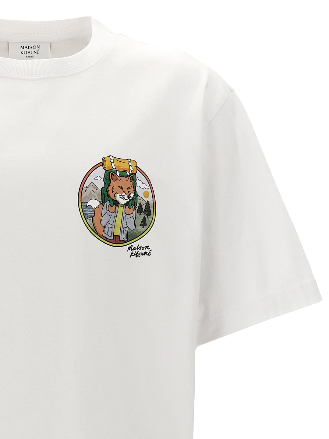 Rambling Fox T Shirt Bianco