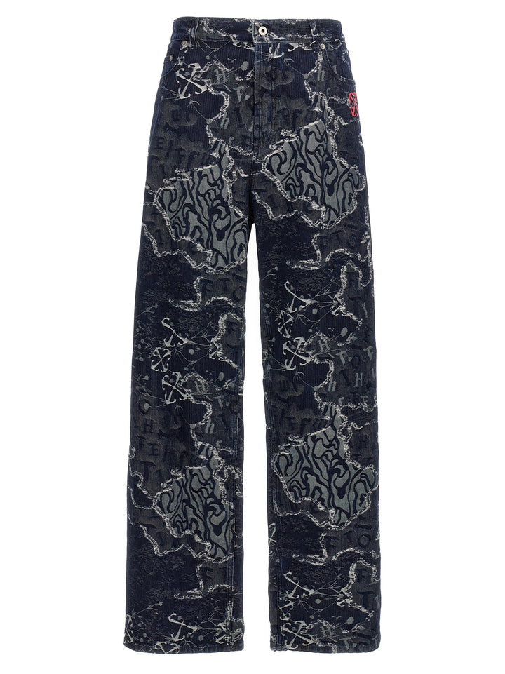 Camo Jacq Straight Jeans Blu