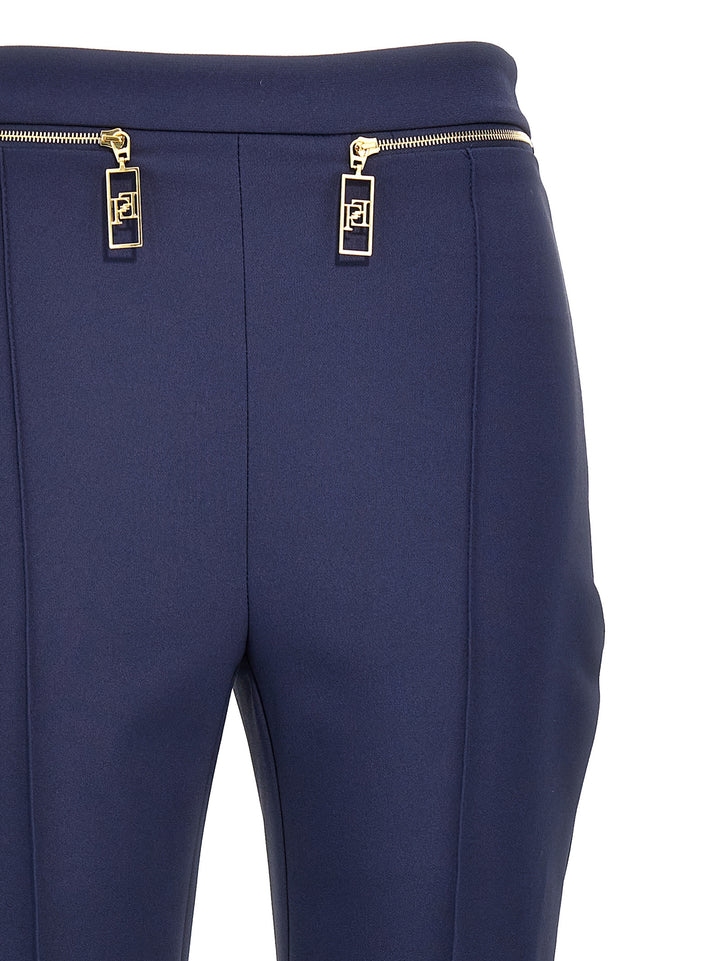 Double Zip Pantaloni Blu