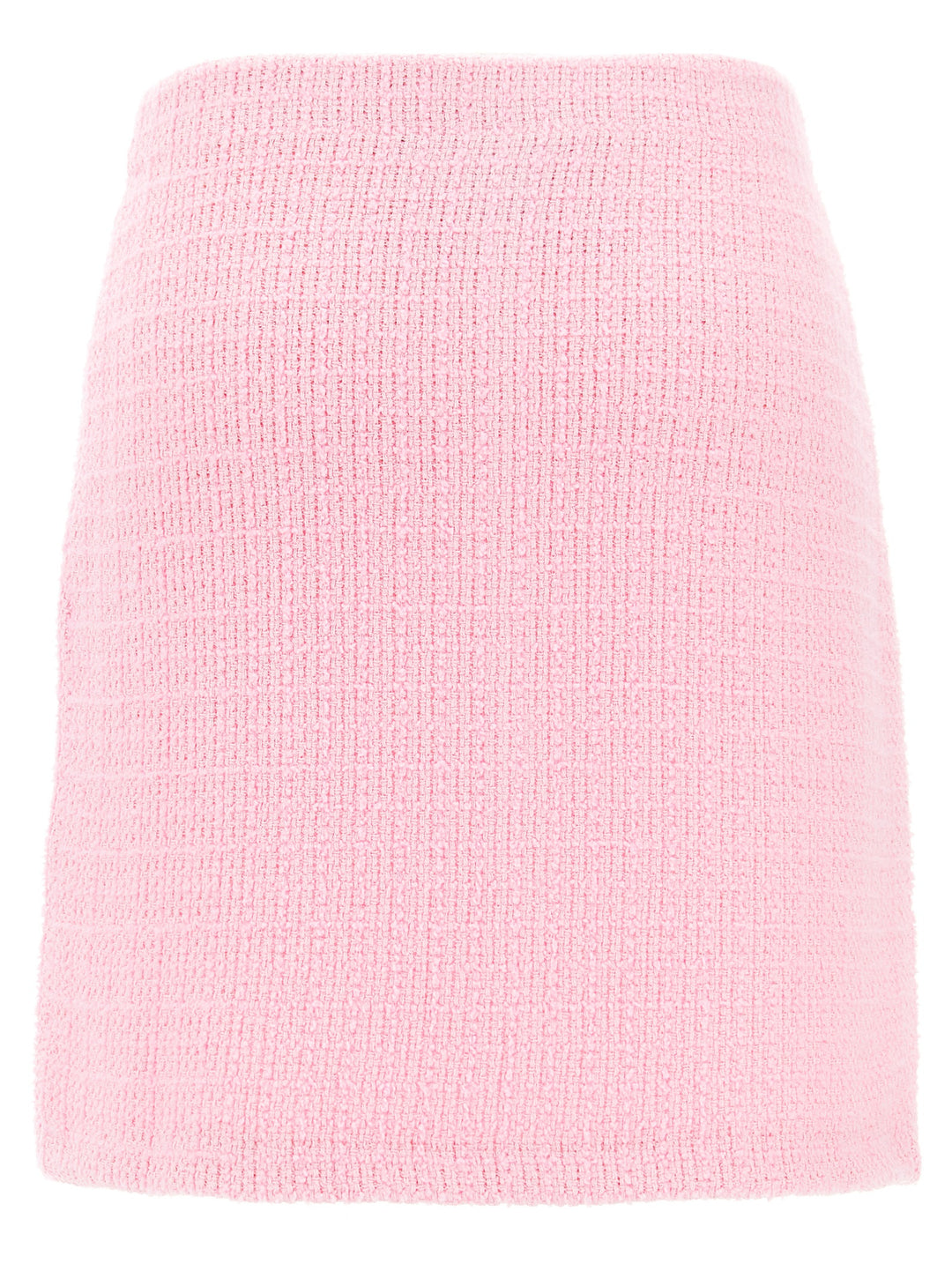 Pink Jewel Button Knit Mini Gonne Rosa