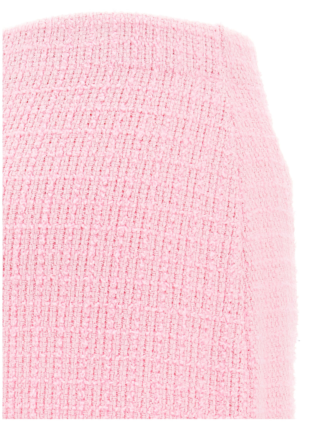 Pink Jewel Button Knit Mini Gonne Rosa