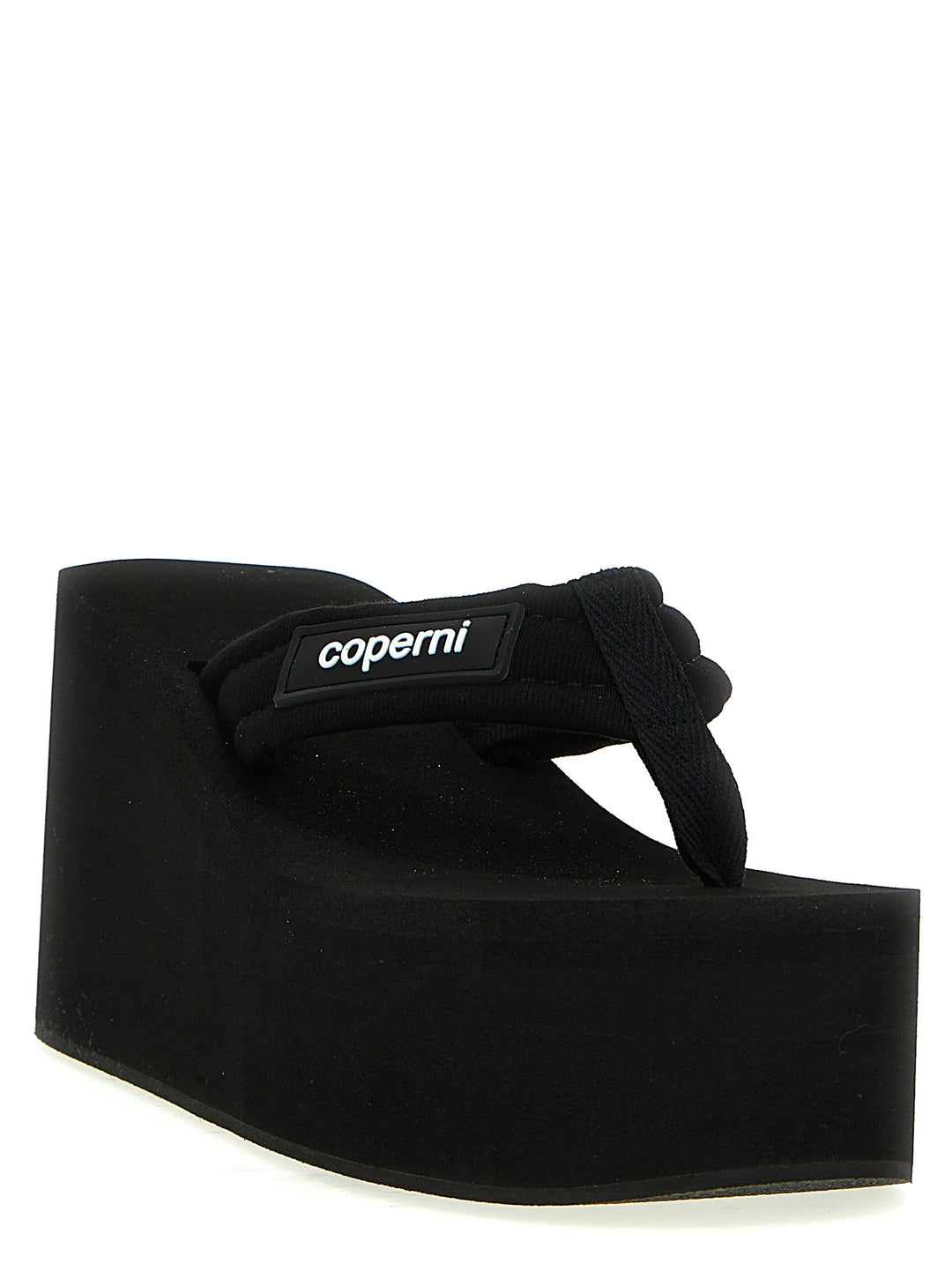 Branded Wedge Sandali Nero