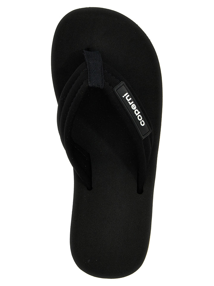 Branded Wedge Sandali Nero