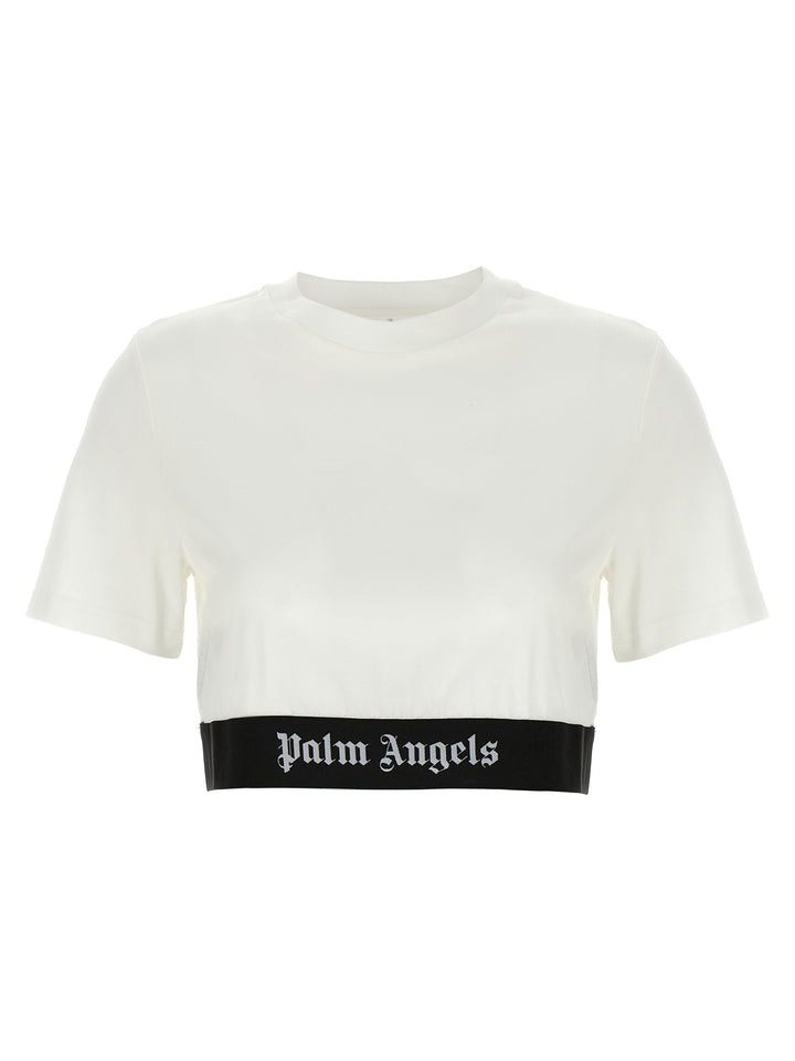 Classic Logo Tape T Shirt Bianco/Nero