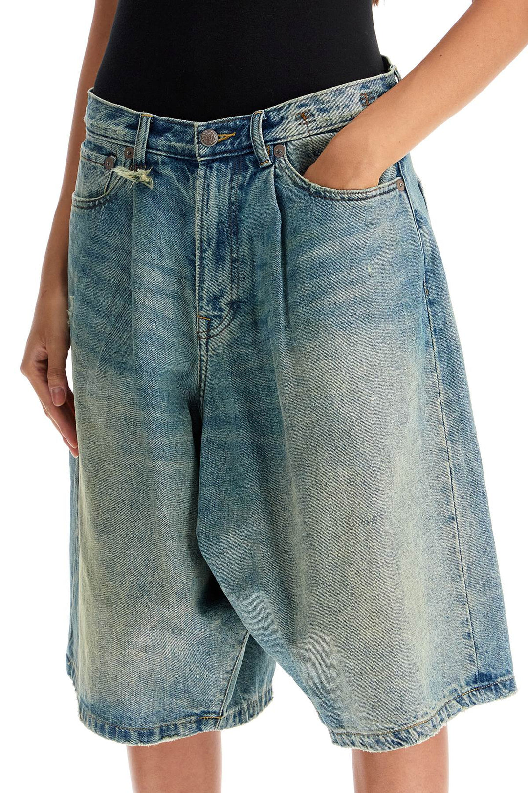 Bermuda Baggy In Denim