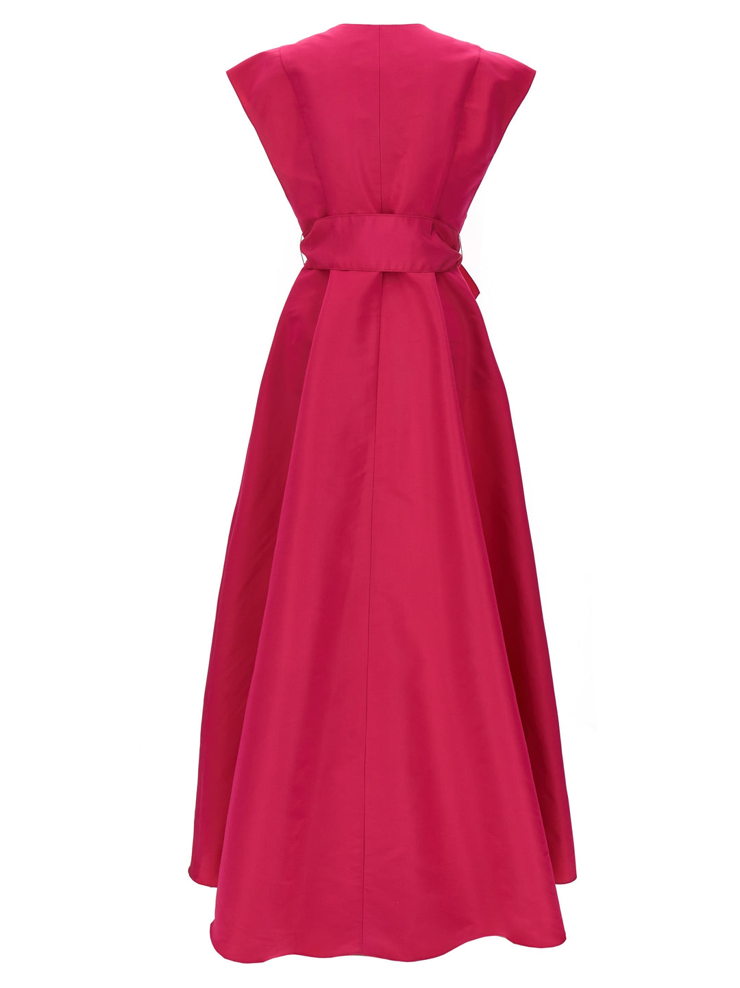 Long Bow Dress Abiti Fucsia