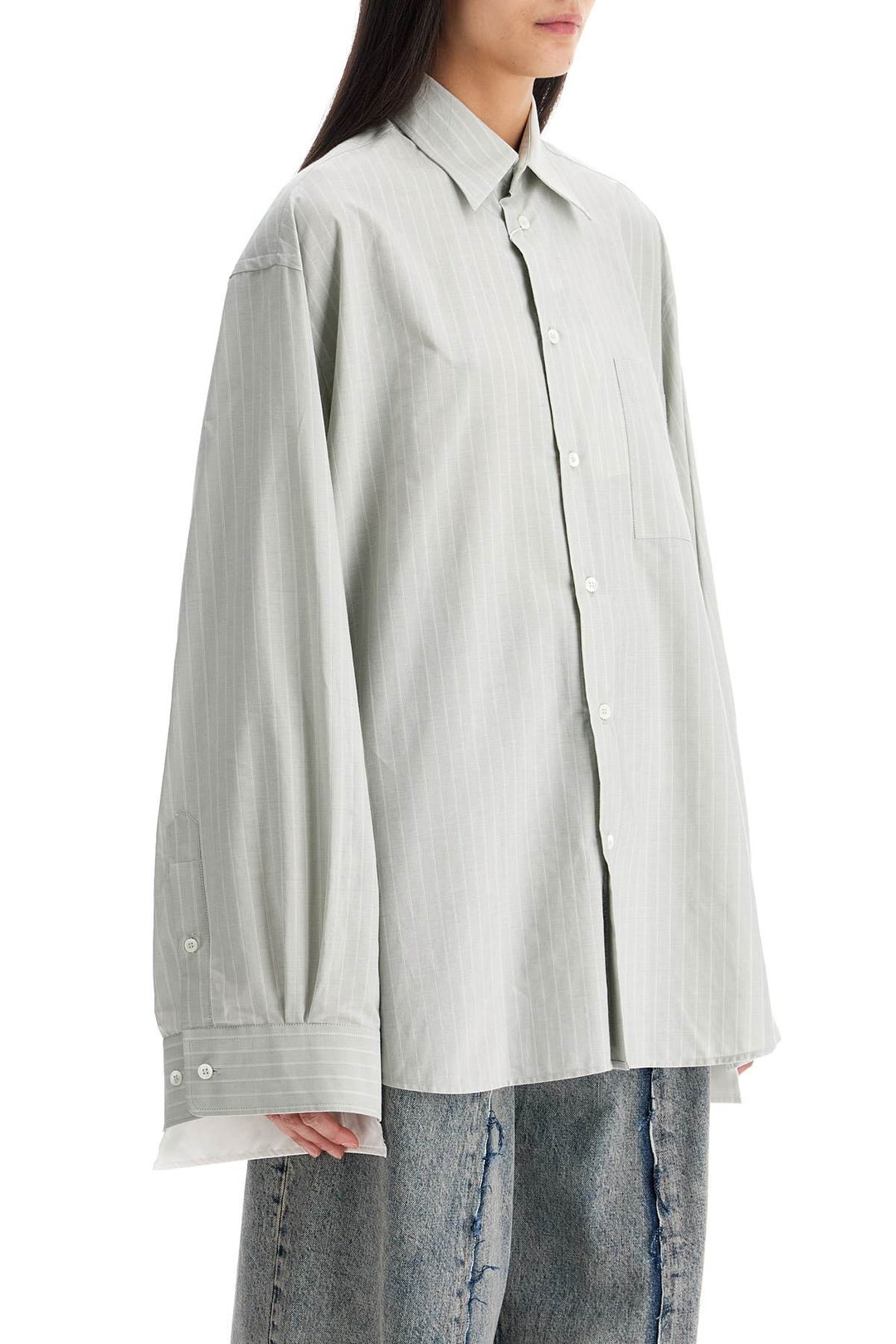 Camicia Oversize Effetto Stratificato