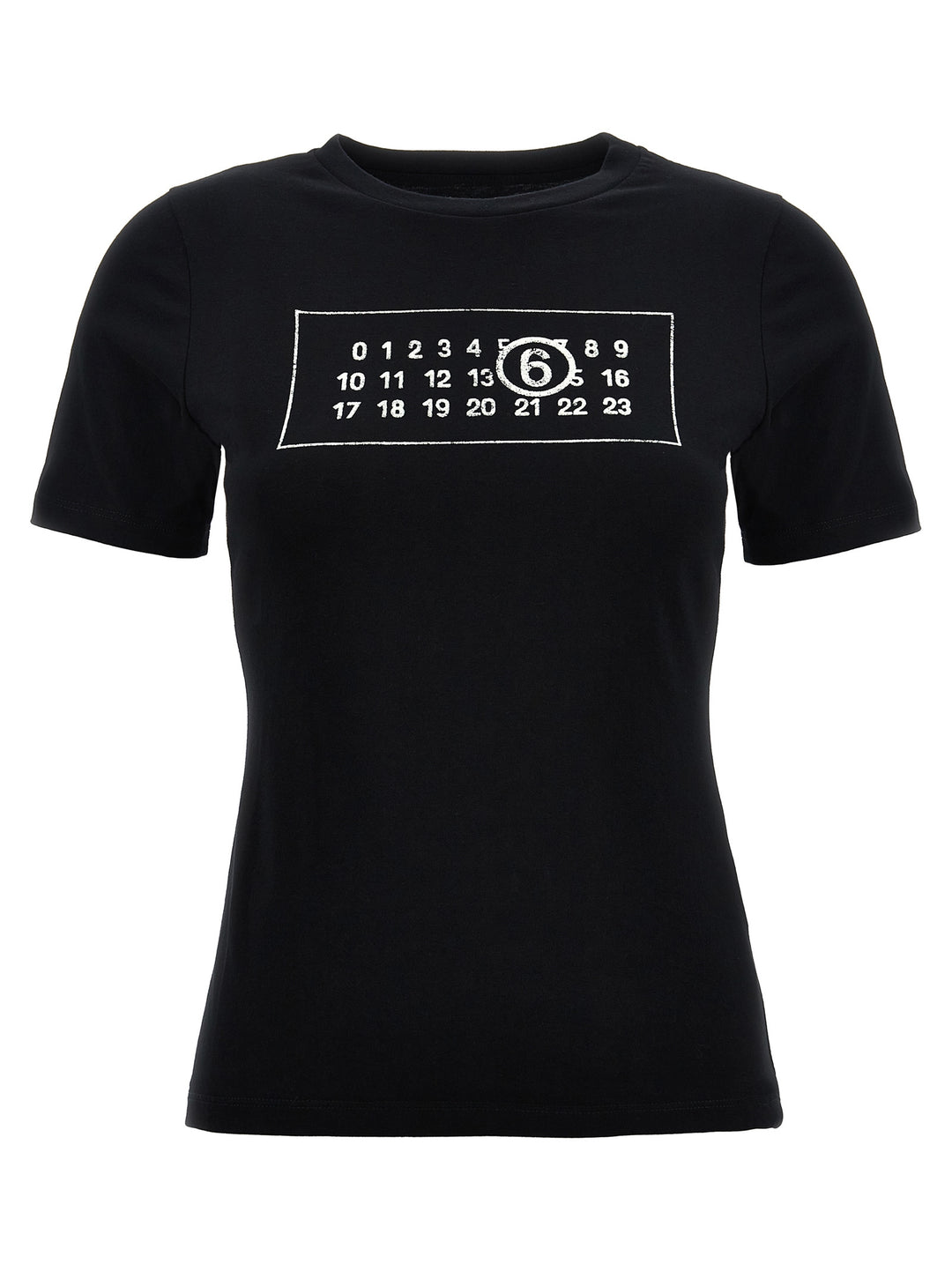 Logo Print T Shirt Nero