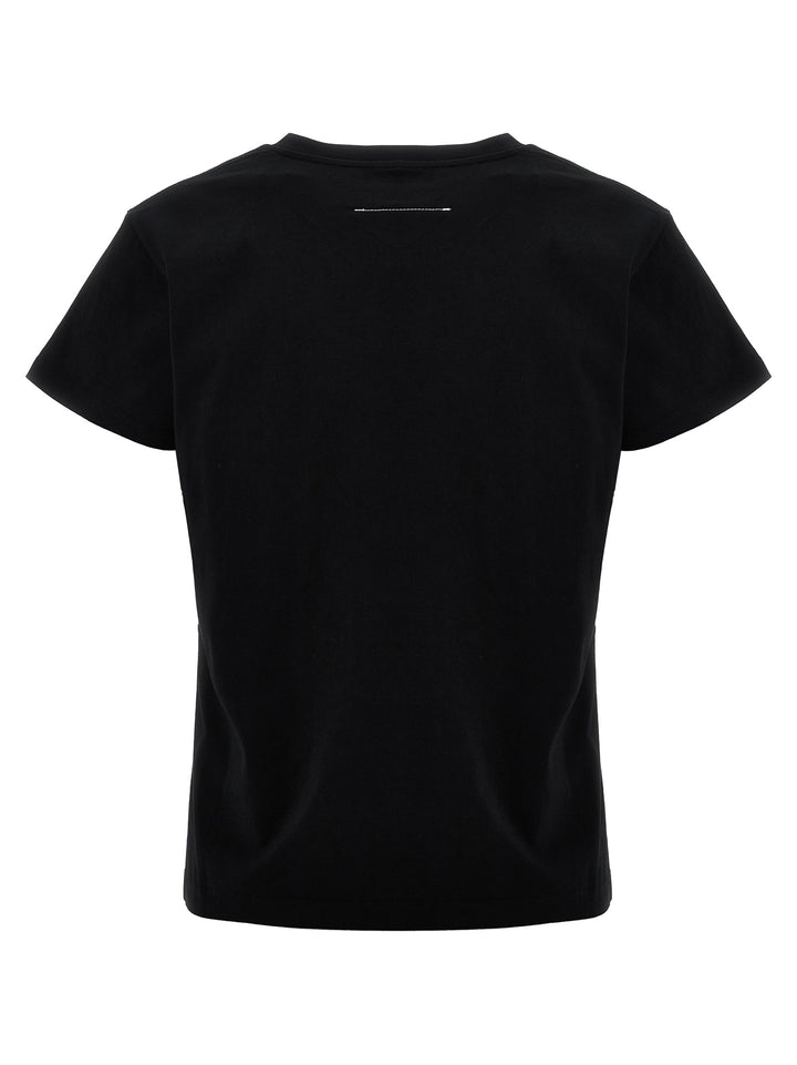 Logo Label T Shirt Nero