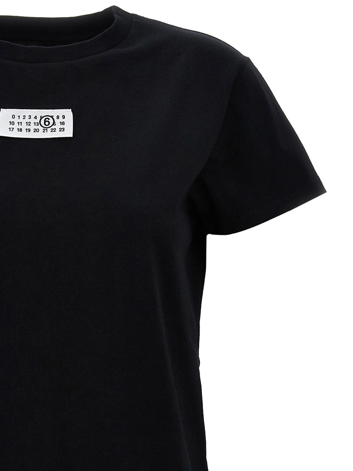 Logo Label T Shirt Nero