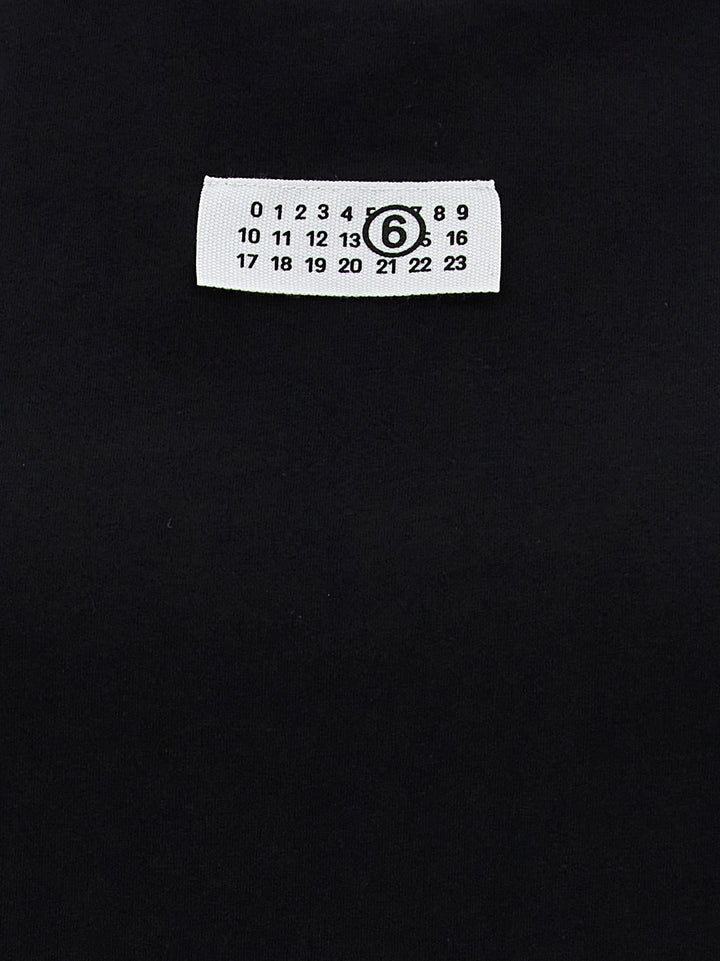 Logo Label T Shirt Nero