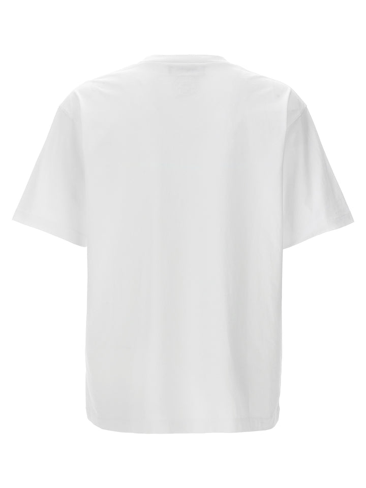 Logo Print T Shirt Bianco