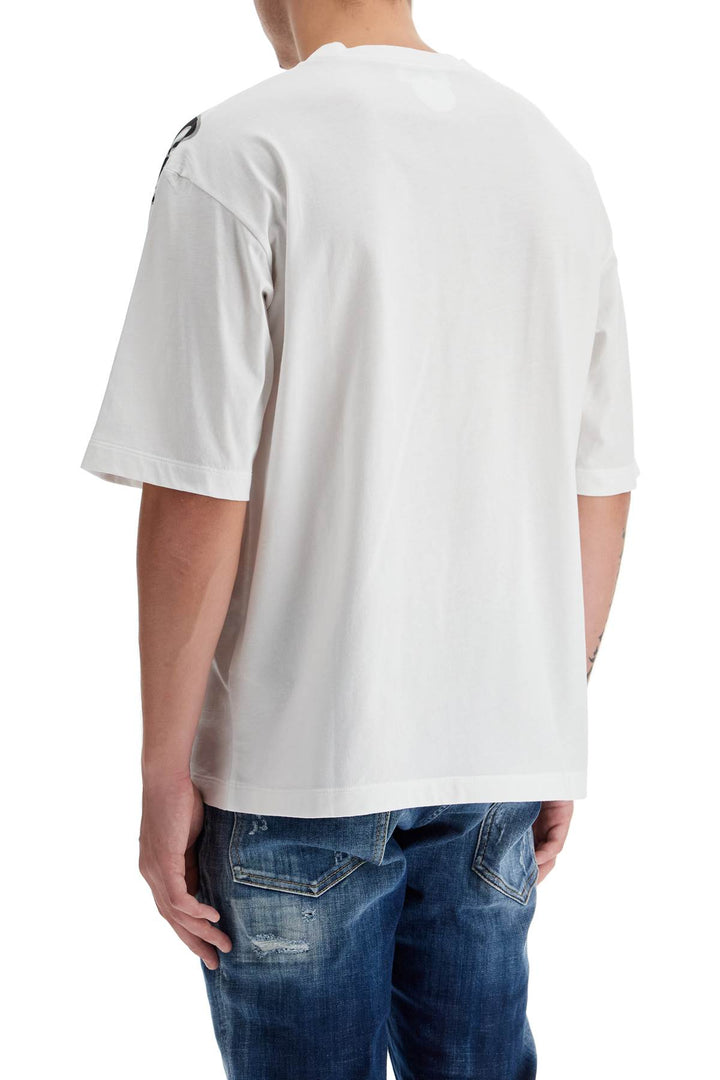 T Shirt Loose Con Stampa Logo