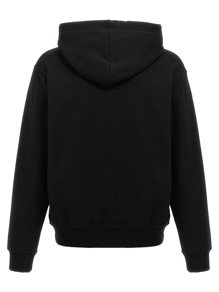 Logo Print Hoodie Felpe Nero