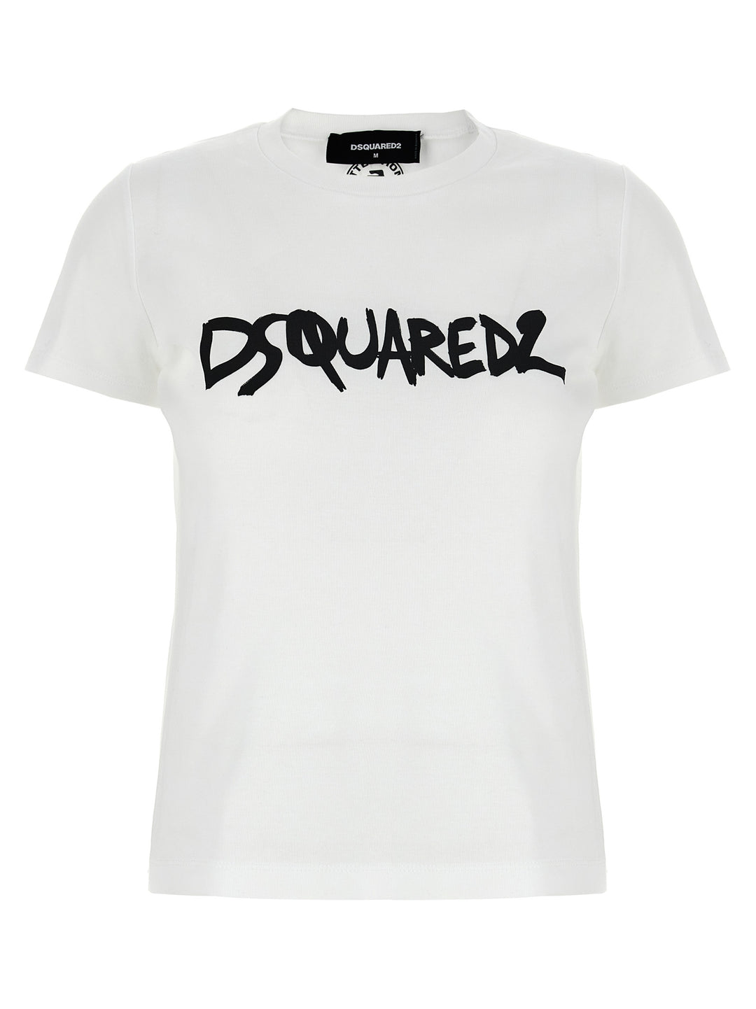 Logo Print T Shirt Bianco/Nero