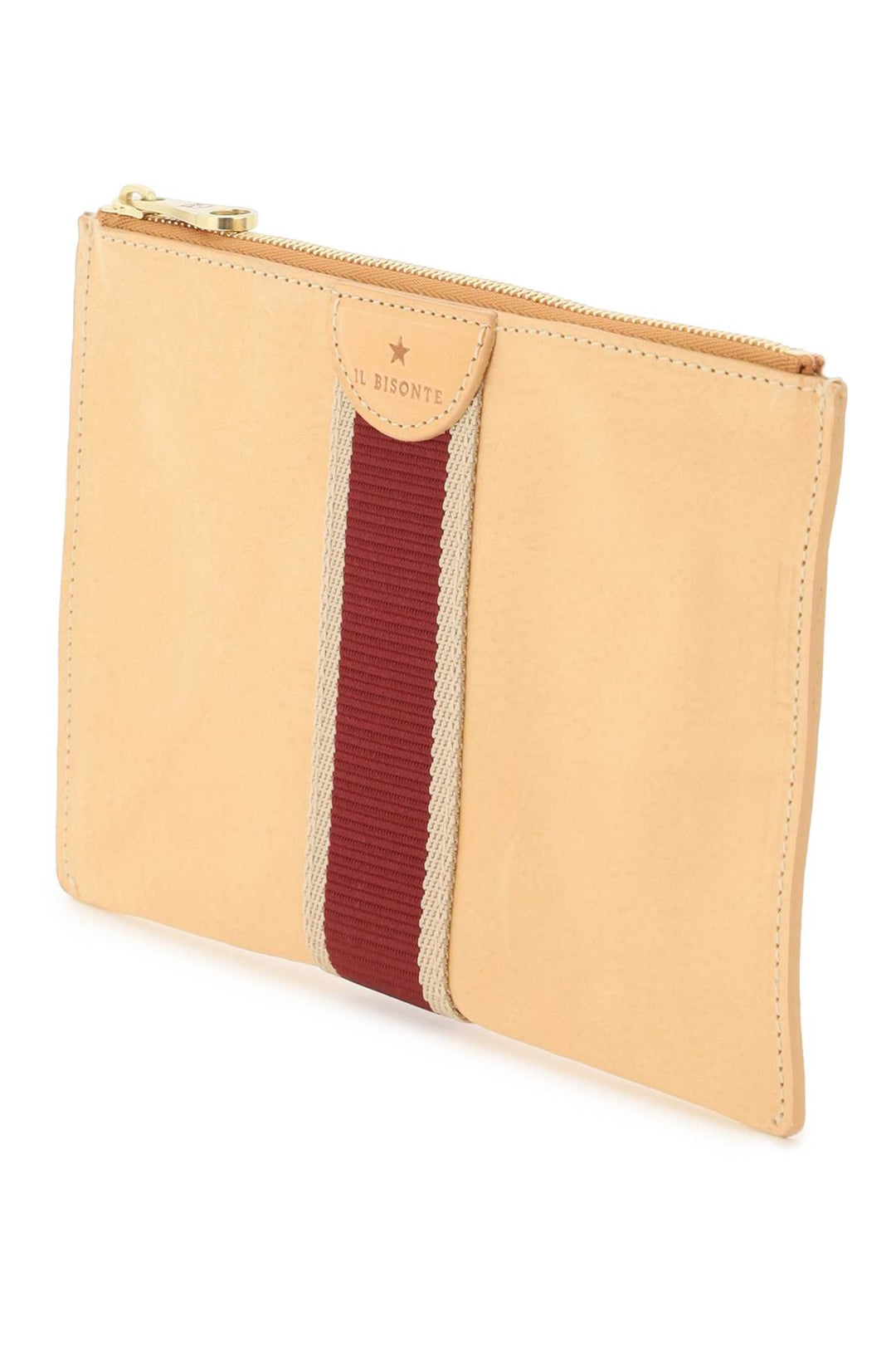 Pouch In Pelle Con Nastro