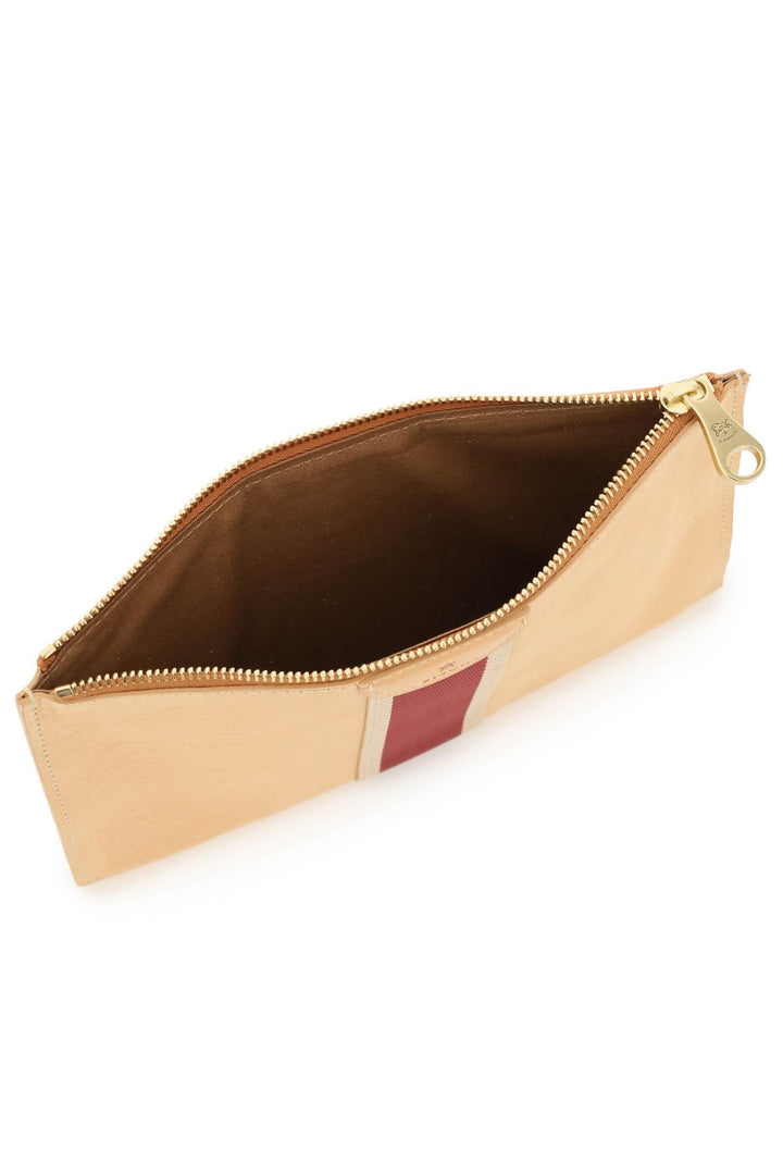 Pouch In Pelle Con Nastro