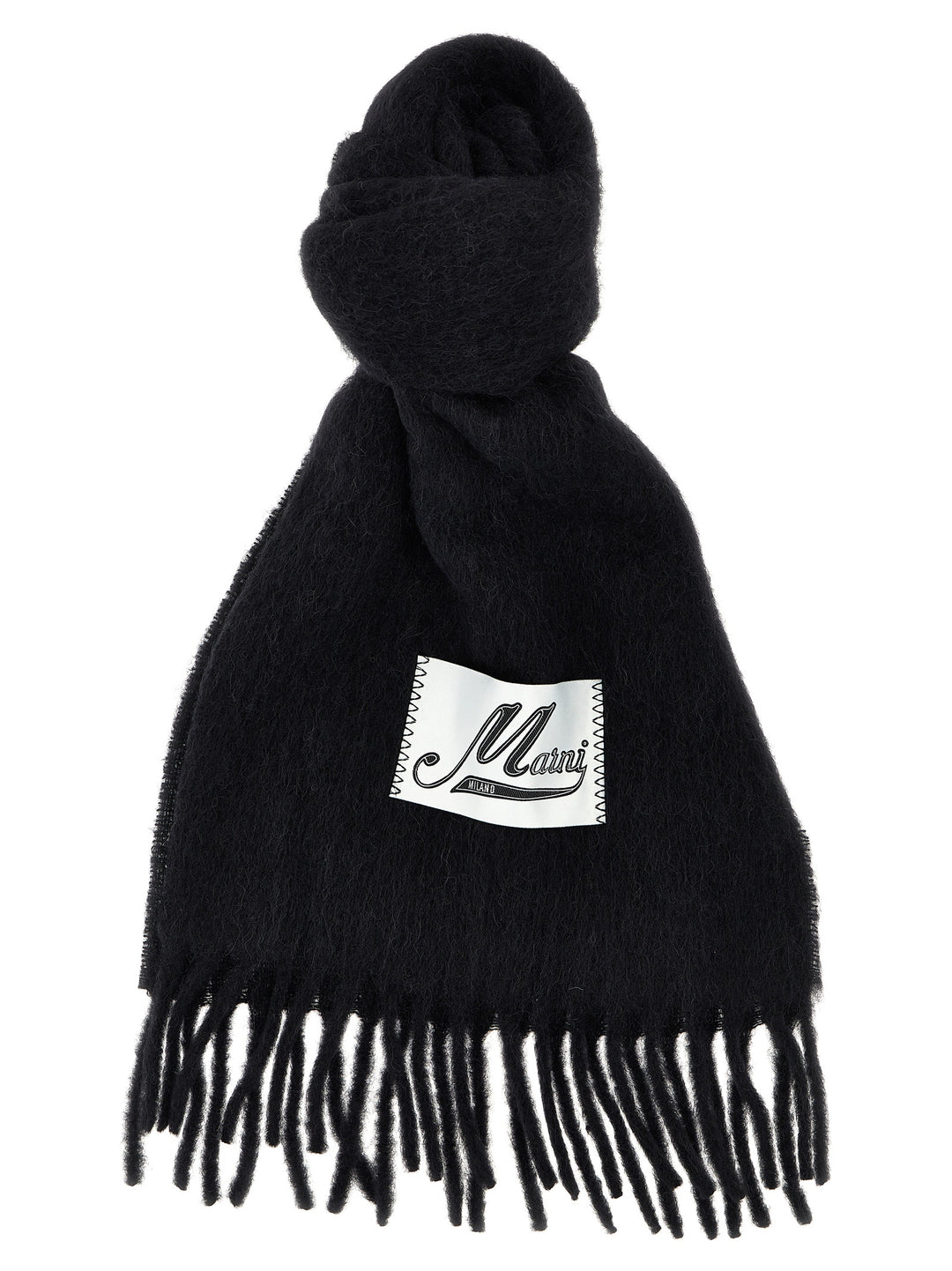 Logo Patch Scarf Sciarpe Nero