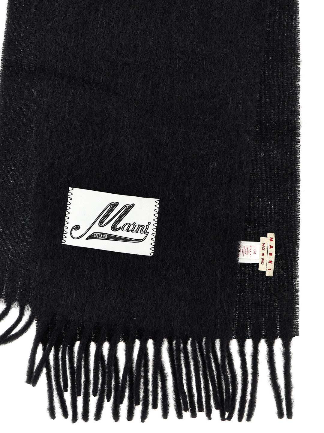 Logo Patch Scarf Sciarpe Nero