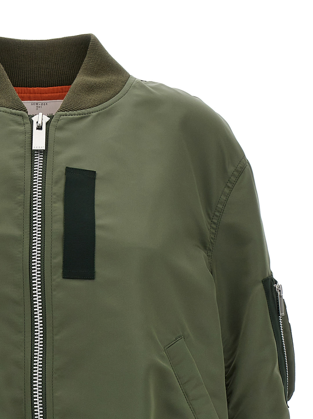 Nylon Bomber Jacket Giacche Verde