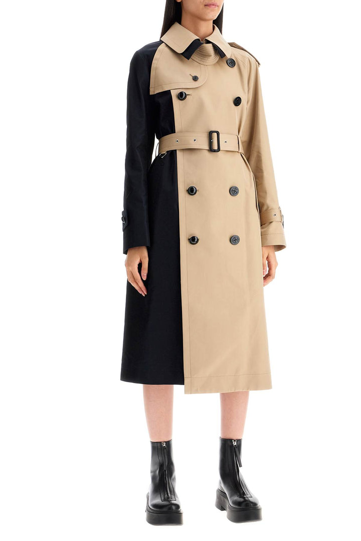 Trench Color Block In Gabardina