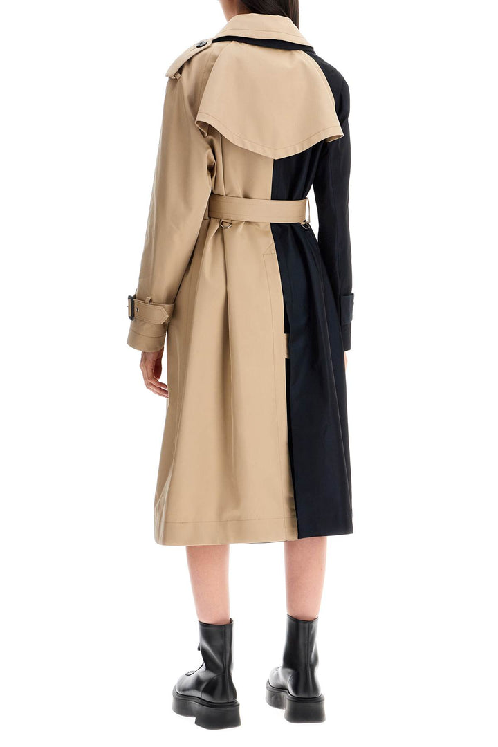 Trench Color Block In Gabardina