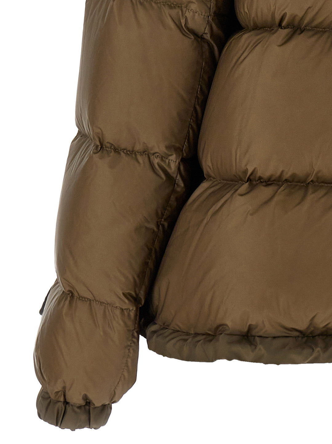 Flared Padded Down Jacket Giacche Beige