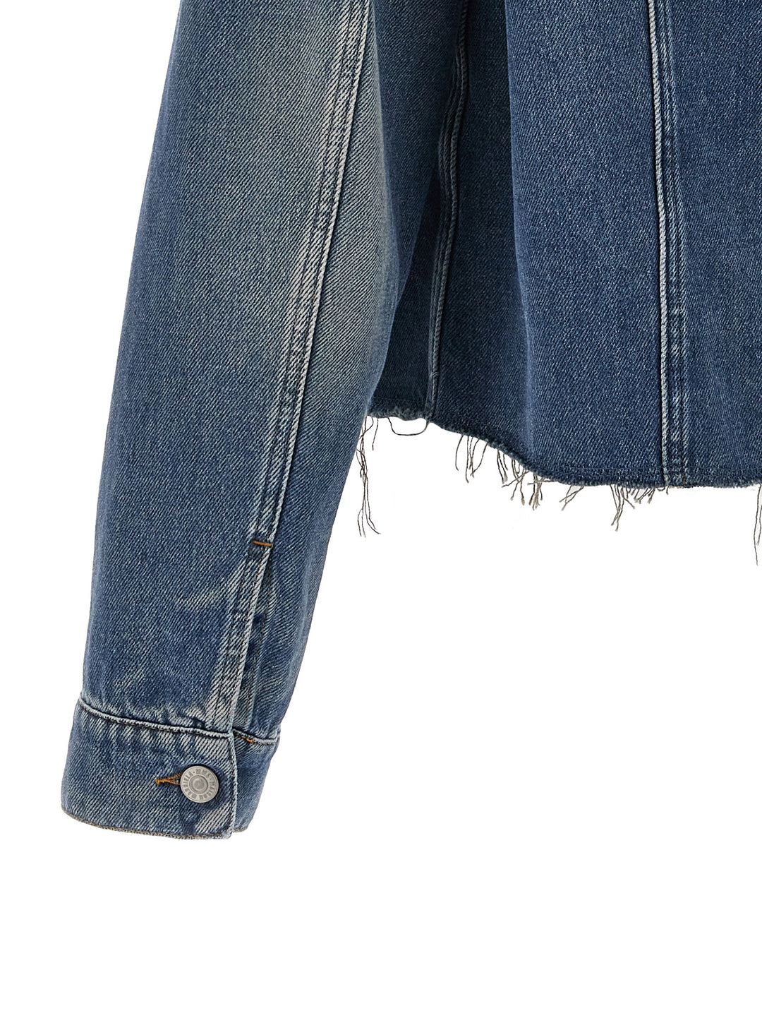 Raw Cut Denim Jacket Giacche Blu